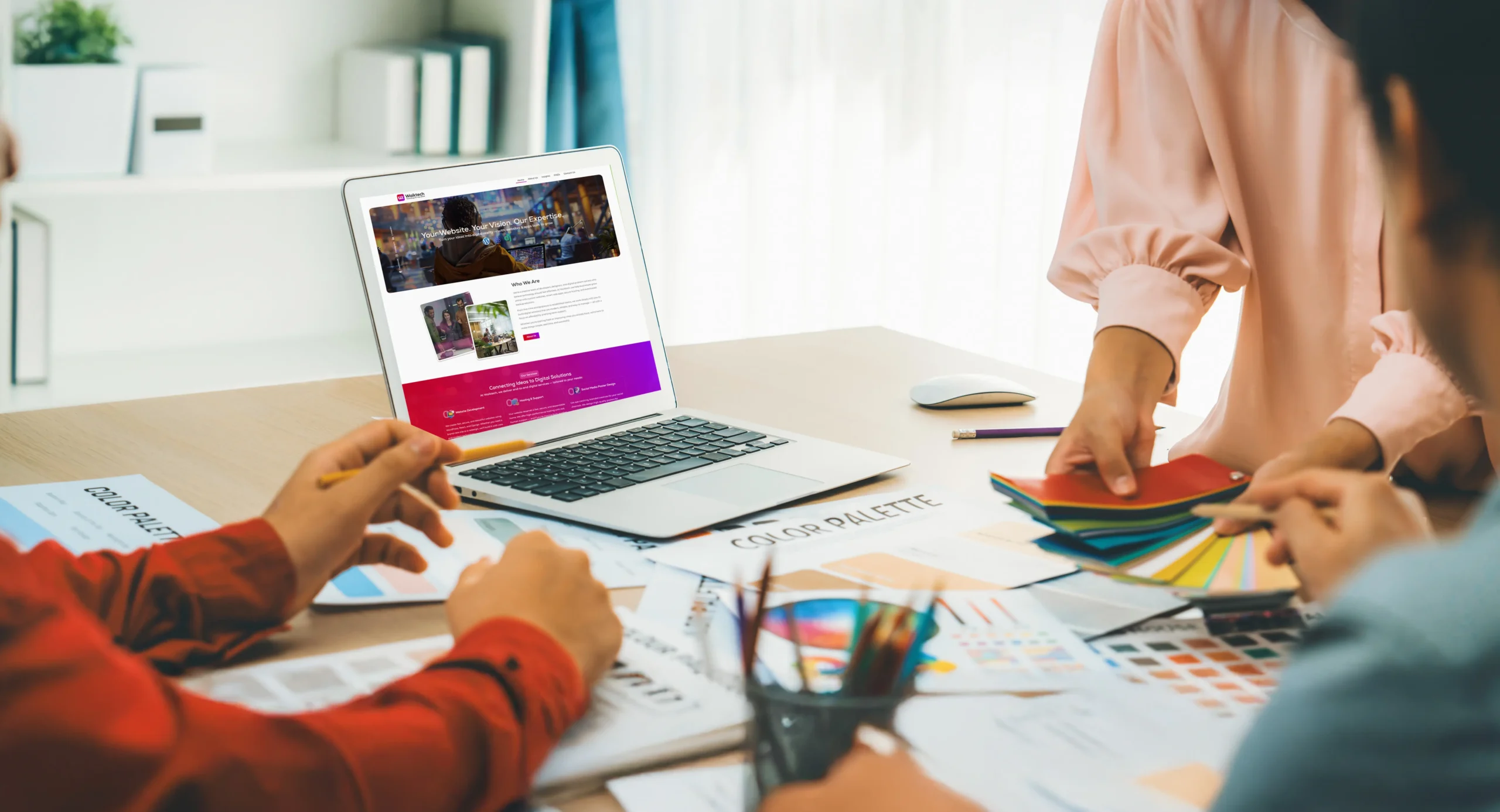 Custom website development services in New Zealand by Waiktech